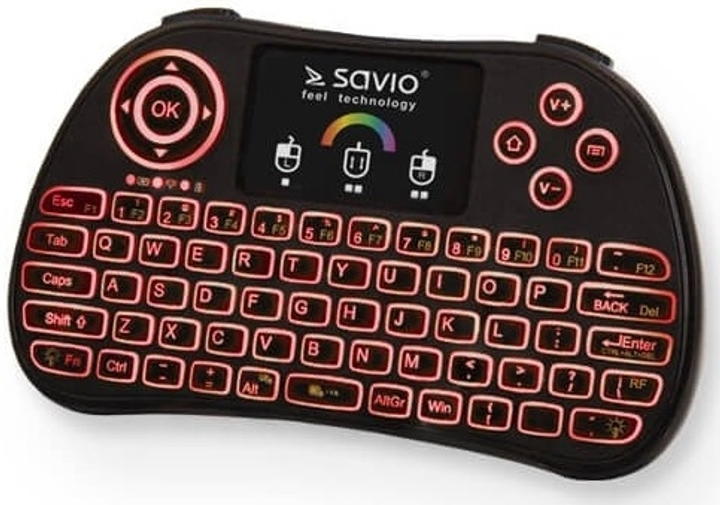 Клавіатура бездротова Savio KW-03 Wireless Black (5901986045441) - зображення 4