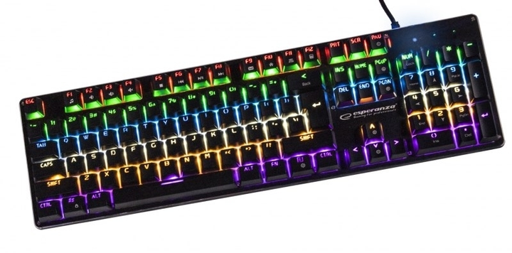 Klawiatura przewodowa Esperanza Vortex USB Czarna (EGK801) - obraz 1
