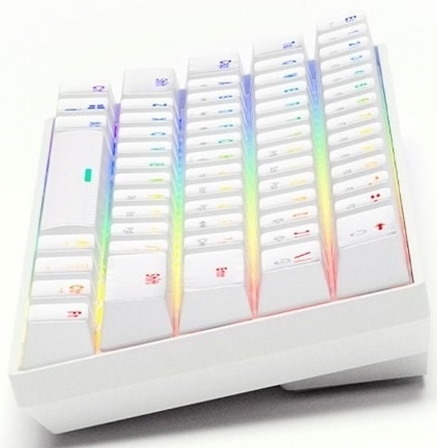 Klawiatura przewodowa Savio Whiteout Outemu Brown USB White (WHITEOUT BRĄZOWA) - obraz 6