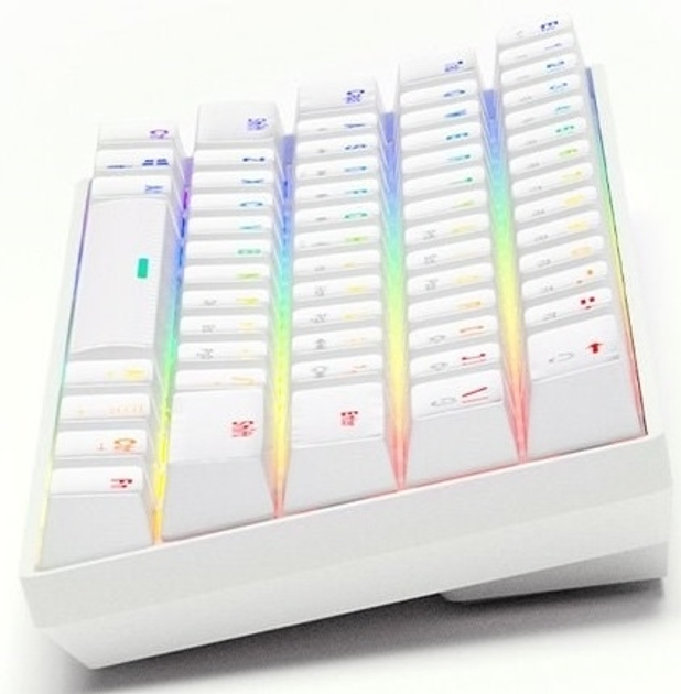 Klawiatura przewodowa Savio Whiteout Outemu Red USB White (WHITEOUT RED) - obraz 4