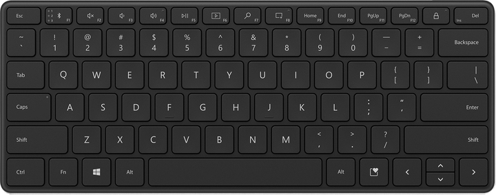 Klawiatura bezprzewodowa Microsoft Designer Compact Bluetooth Czarna (21Y-00008) - obraz 1