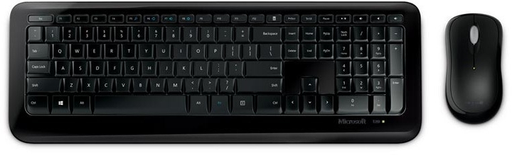 Czarny zestaw bezprzewodowy Microsoft Desktop 850 (PY9-00015) - obraz 1