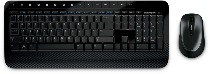 Czarny zestaw bezprzewodowy Microsoft Desktop (M7J-00015) - obraz 1