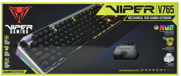 Klawiatura przewodowa Patriot Memory Viper V765 USB Czarny/Srebrny (PV765MBWUXMGM) - obraz 12