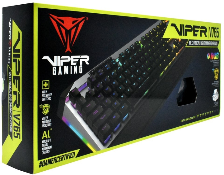 Klawiatura przewodowa Patriot Memory Viper V765 USB Czarny/Srebrny (PV765MBWUXMGM) - obraz 14