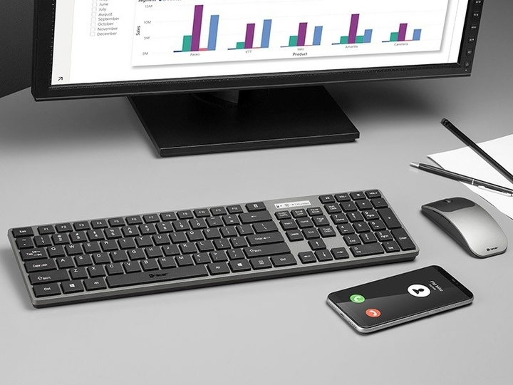 Комплект бездротовий Tracer Set RF Nano Wireless Black/Gray (TRAKLA46773) - зображення 6