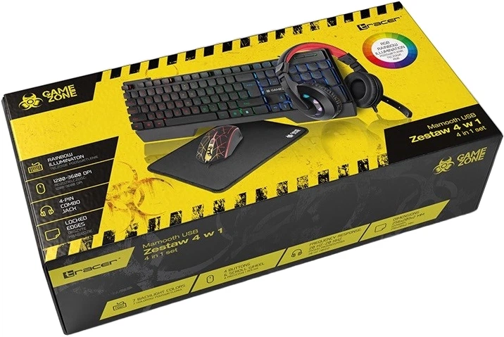 Przewodowy Tracer Gamezone Mamooth 4 W 1 USB Czarny (TRAKLA46764) - obraz 10