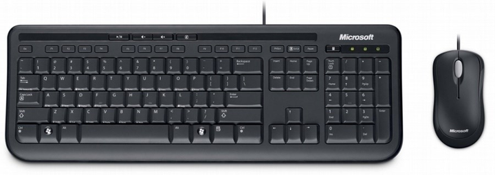 Przewodowy Microsoft Desktop 600 USB Czarny (APB-00013) - obraz 1