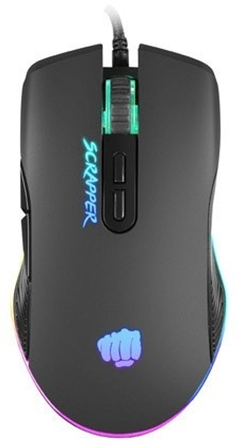 Mysz Natec Fury Scrapper USB Czarna (NFU-1699) - obraz 1