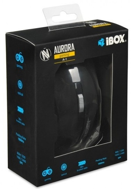 Mysz Ibox Aurora A-1 USB RGB Czarna (IMOGS9031) - obraz 6
