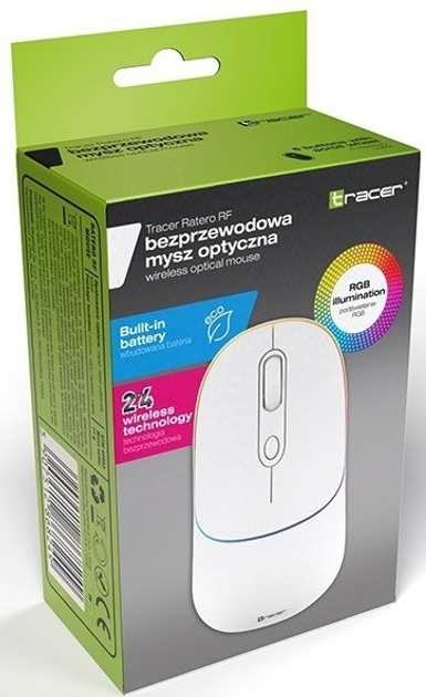 Миша Tracer Ratero Wireless White (TRAMYS46953) - зображення 5