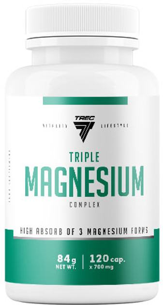 Potrójny kompleks magnezu Trec Nutrition Triple Magnesium Complex 120 kapsułek (5902114041878) - obraz 1