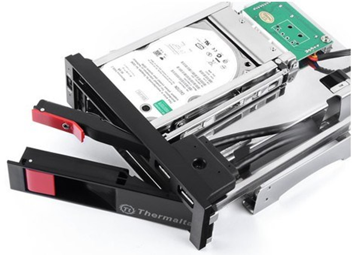 Adapter Thermaltake ST0026Z panel wnęki napędu 2.5/3.5" Bezel panel czarny (ST0026Z) - obraz 3