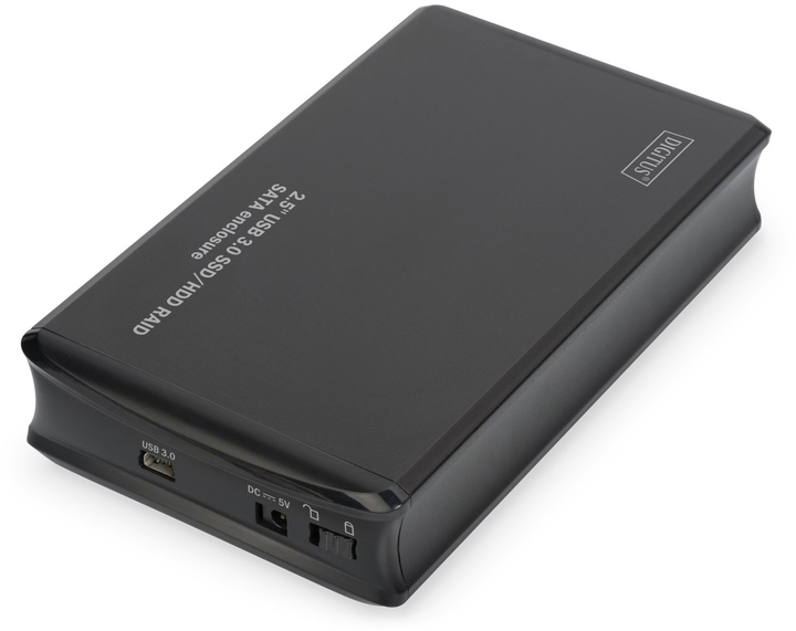 Зовнішня кишеня Digitus 2.5" USB3.0 SSD/HDD RAID SATA enclosure (DA-71116) - зображення 2