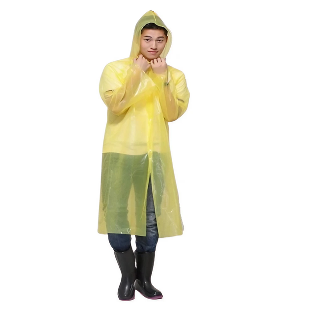 Дощовик одноразовий Stenson R30808 yellow - Фото 1 Дощовик одноразовий Stenson R30808 yellow - зображення 1