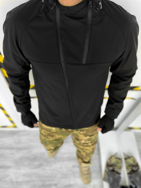 Куртка тактична softshell Чорний 3XL - зображення 1
