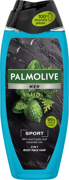 Акція на Гель для душу Palmolive Men Sport Ефірні олії м'яти та листя кедра 500 мл від Rozetka
