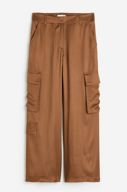 Жіночі штани карго H&M (55968) XS Коричневі - Фото 3 Жіночі штани карго H&M (55968) XS Коричневі - изображение 3