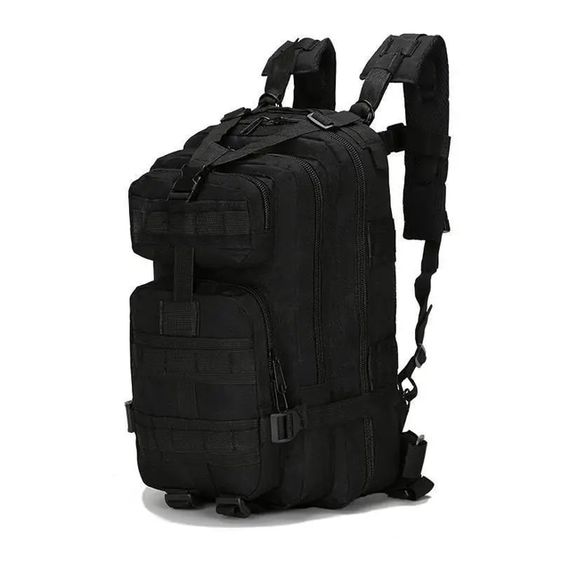 Тактичний штурмовий рюкзак Armour Tactical М25 Oxford 600D (з системою MOLLE) 25 літрів Чорний T410 - зображення 1