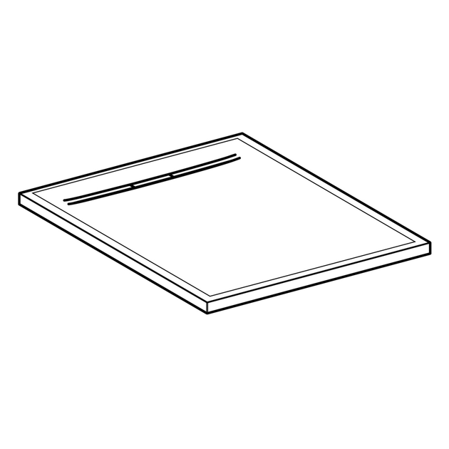 Душевой поддон Geberit Sestra 80 х 80 х h4 см, графит/структурированный 550.292.00.2 - изображение 2