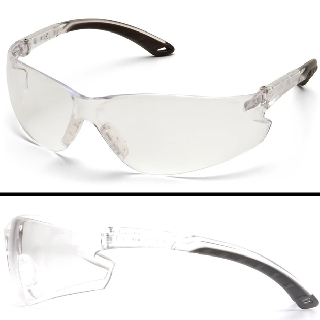 Защитные тактические открытые очки Pyramex баллистические стрелковые очки Itek (Anti-Fog) (clear) прозрачные MIL-PRF (2ИТЕКАФ-10) - изображение 1