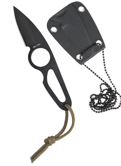 Ніж Mil-Tec Із ланцюжком на шию NECK KNIFE M.KETTE 16CM (15398200) - изображение 1