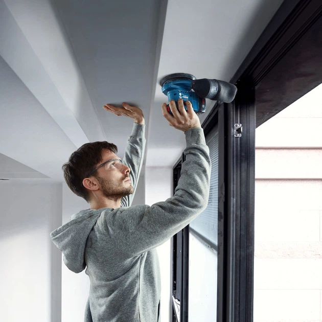 Аккумуляторная эксцентриковая шлифовальная машина Bosch GEX 185-LI с 1 акб 4.0 Ah и зу GAL 18V-40 в кейсе (06013A5021) - изображение 12