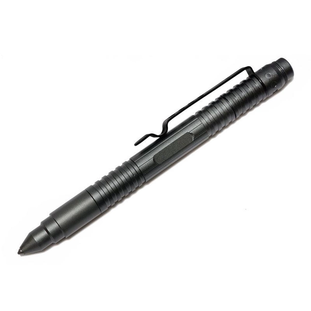 Тактична Ручка Tactical Pen з Ліхтариком і Склорізом Чорна - зображення 1