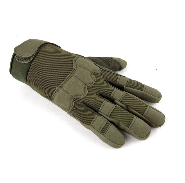 Перчатки тактические сенсорные (ЗПТ-501-22) Зеленый, L - изображение 1