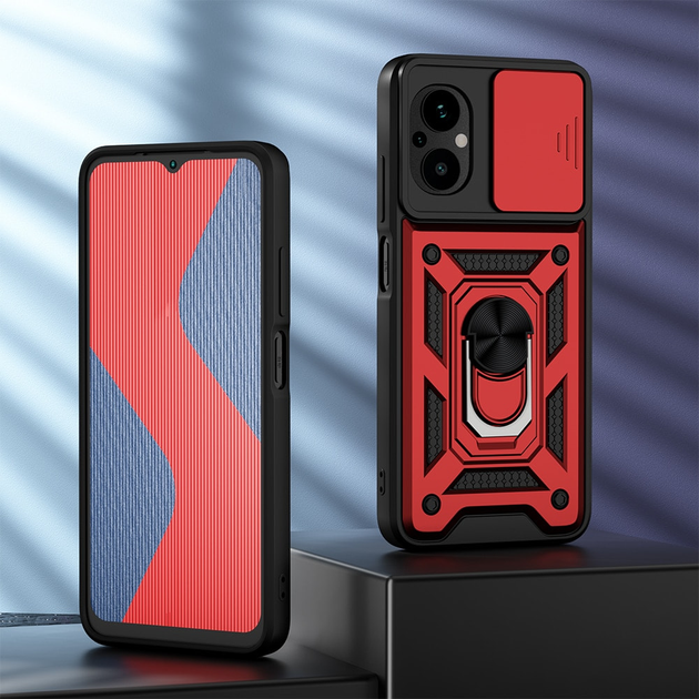 Чехол с защитой камеры 3DGuard Xiaomi Poco M5 Red (32488-2D) – фото ...