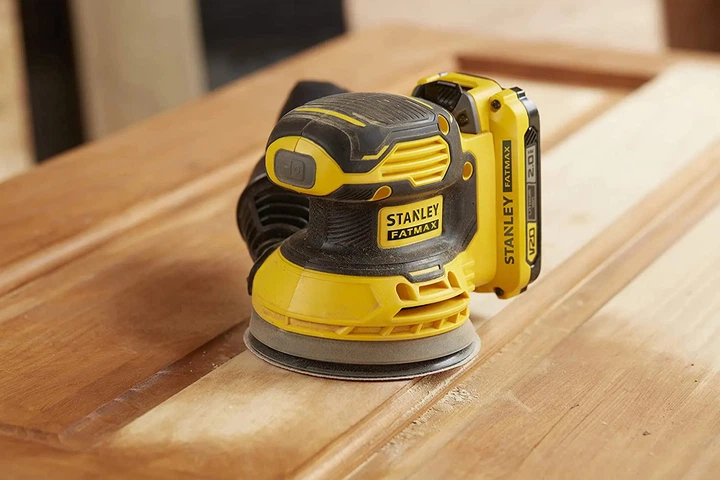 Шліфмашина ексцентрикова акумуляторна безщіткова Stanley FATMAX SFMCW220B без акумулятора та зарядного пристрою - зображення 2