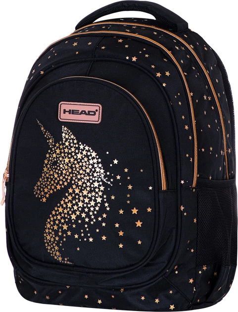 Plecak Head Golden Effect Classy Gold AB330 Czarny (5901137196916) - obraz 2