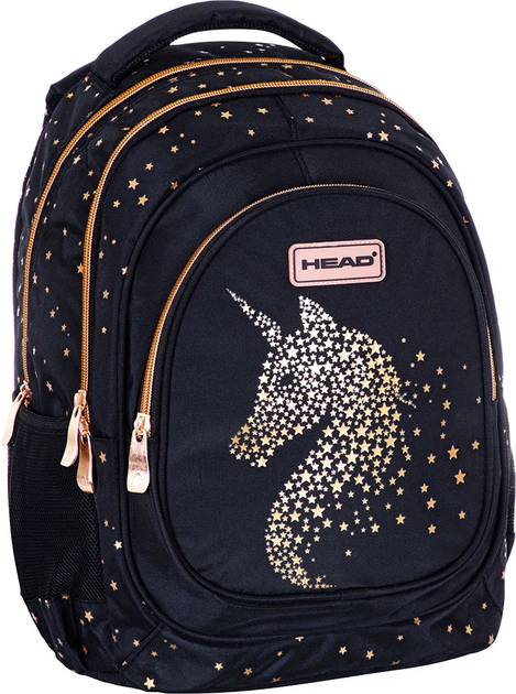 Plecak Head Golden Effect Classy Gold AB330 Czarny (5901137196916) - obraz 3