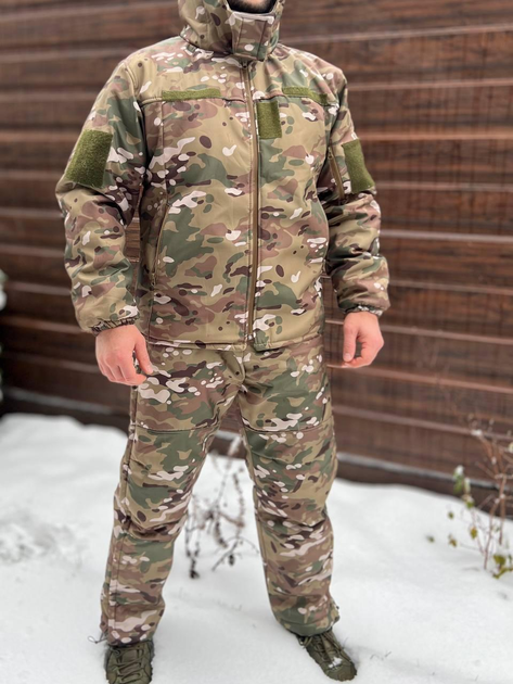 Зимовий тактичний костюм Softshell з мембраною на -20 Мультикам M - зображення 1