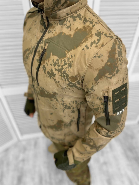 Армійська куртка софтшел Мультикам L - зображення 2