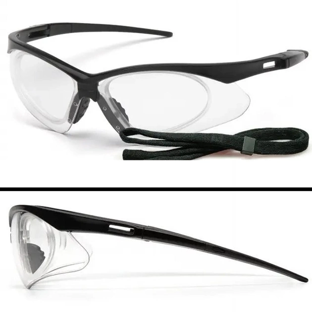 Захисні тактичні окуляри Pyramex стрілецькі окуляри з діоптричною вставкою PMXtreme RX (clear), прозорі - зображення 1