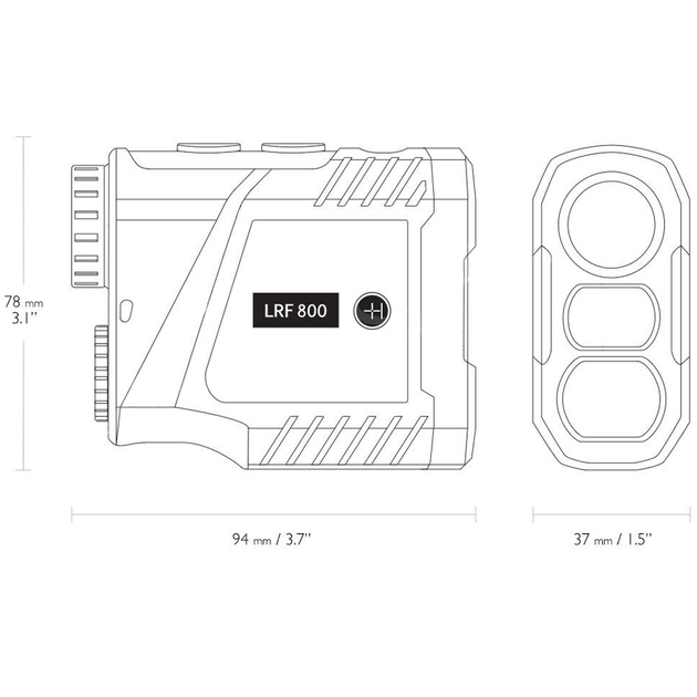 Дальномер лазерный Hawke LRF 800 LCD 6x25 - изображение 2