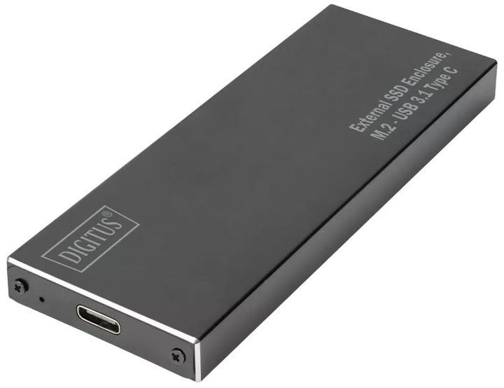 Zewnętrzny dysk SSD Digitus Pocket M.2 SATA USB Type-C 3.1 Czarny (DA-71115) - obraz 1