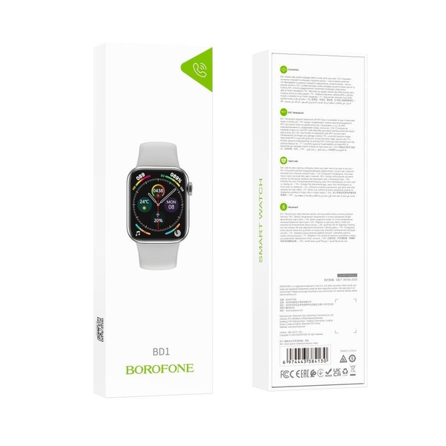 Наручные часы Borofone BD1 smart sports watch (call version) — Bright Silver (754654) - изображение 4