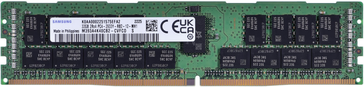 Pamięć RAM Samsung DDR4-2933 32768 MB PC4-23400 ECC Registered (M393A4K40CB2-CVF) - obraz 1