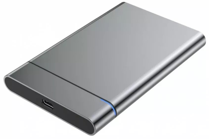 Kieszeń zewnętrzna iBOX HD-06 na SSD 2,5" SATA USB Type-C 3.1 Srebrna (IEUHDD6) - obraz 1