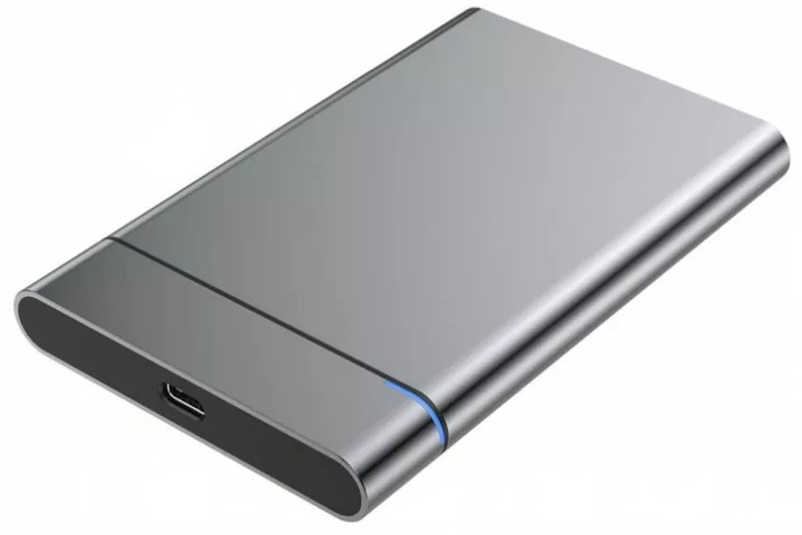 Зовнішня кишеня iBOX HD-06 для SSD 2.5" SATA USB Type-C 3.1 Silver (IEUHDD6) - зображення 1