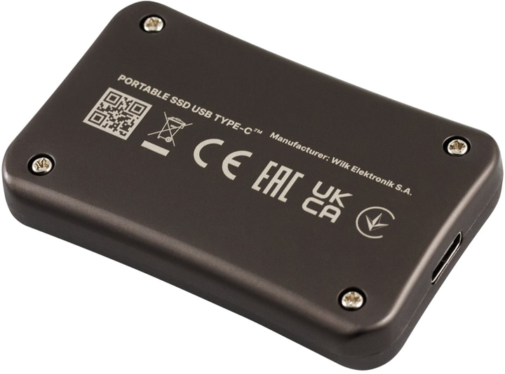 Dysk SSD Goodram HL200 512 GB USB 3.2 Type-C TLC Czarny (SSDPR-HL200-512) Zewnętrzny - obraz 4