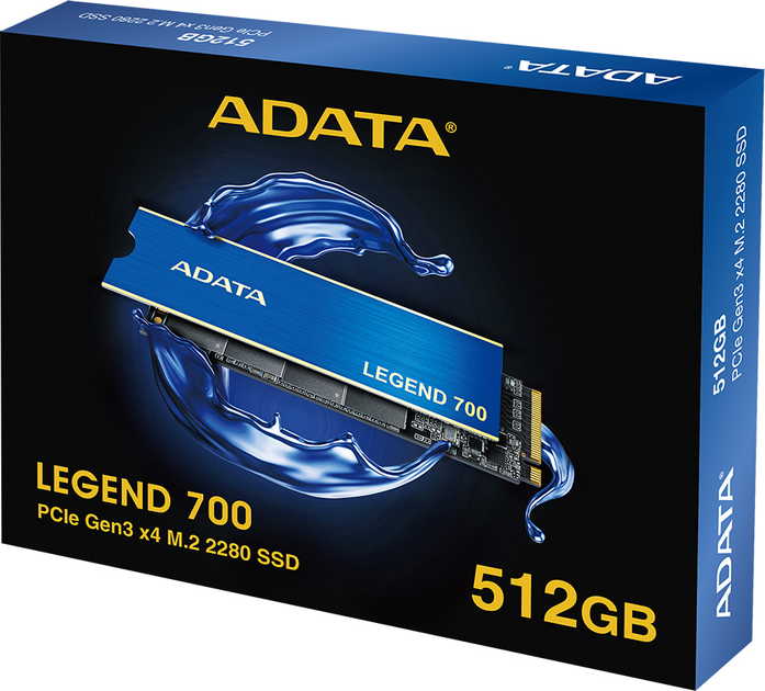 Dysk SSD ADATA LEGEND 700 512GB M.2 NVMe PCIe 3.0 x4 3D NAND (ALEG-700-512GCS) - obraz 7
