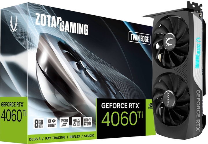 Karta graficzna Zotac PCI-Ex GeForce RTX 4060 Ti Twin Edge 8 GB GDDR6 (128bit) (2535/18000) (1 x HDMI, 3 x DisplayPort) (ZT-D40610E-10M) - obraz 6