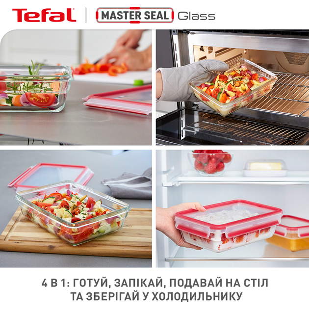 Харчовий контейнер Tefal MasterSeal Glass скло 800 мл (N1041410) - зображення 8