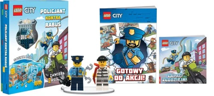 Zestaw książek z klockami LEGO City Policjant kontra rabus (5907762001106) - obraz 3