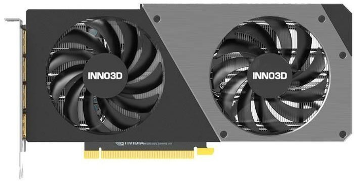 INNO3D PCI-Ex GeForce RTX 4060 Ti Twin X2 OC 8GB GDDR6 (128bit) (2565/18000) (1 x HDMI, 3 x DisplayPort) (N406T2-08D6X-171153N) - obraz 1