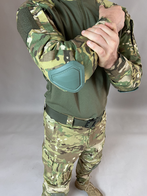 Тактична військова сорочка Убакс (UBACS) CORD (з налокітником), бойова сорочка, мультикам 54 - зображення 2