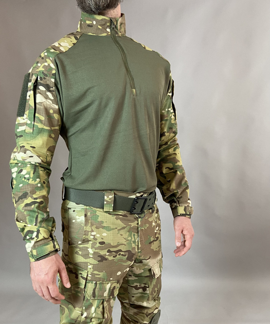 Військова форма Tactic CORD, тактичний костюм (убакс із налокітниками + штани з наколінниками), мультикам 52 - зображення 2
